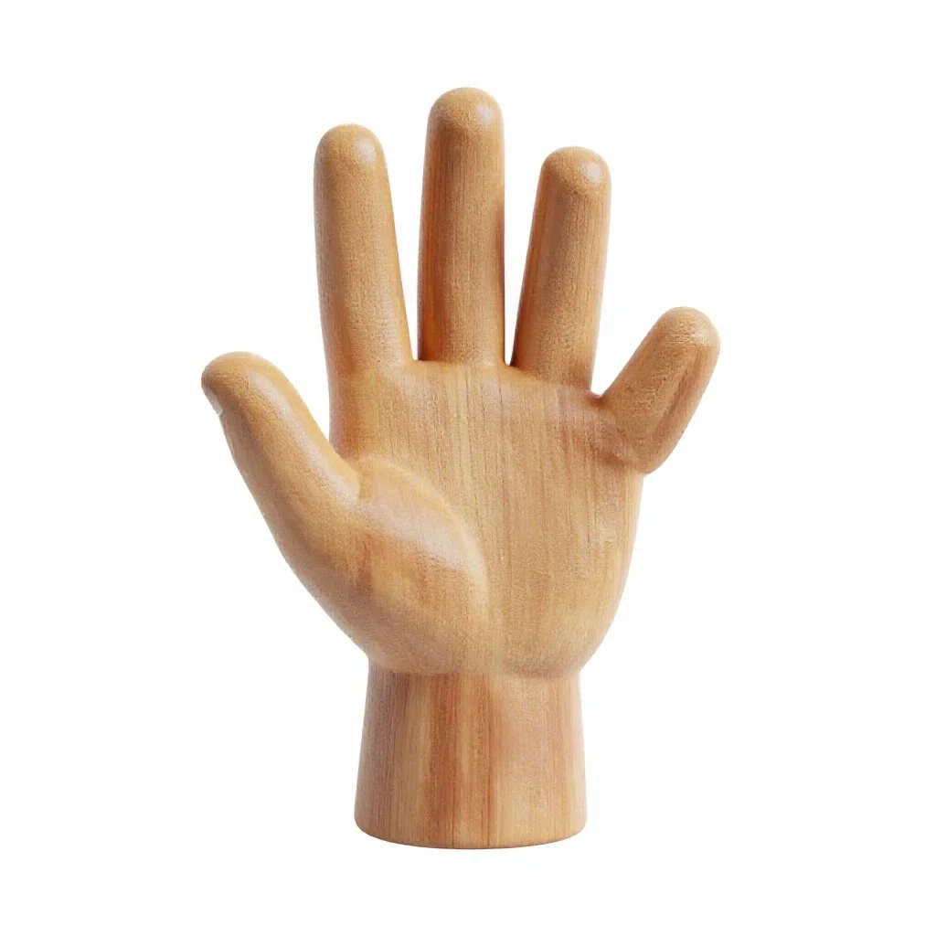 Hand puppet isolated on a white background