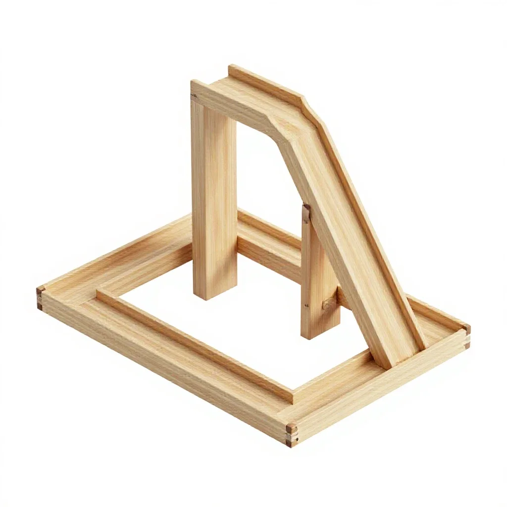 Marble run kit isolated on a white background