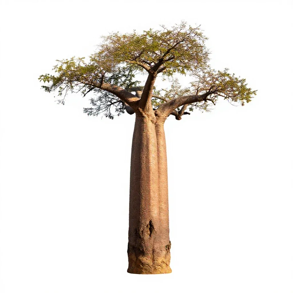 Baobab isolated on a white background