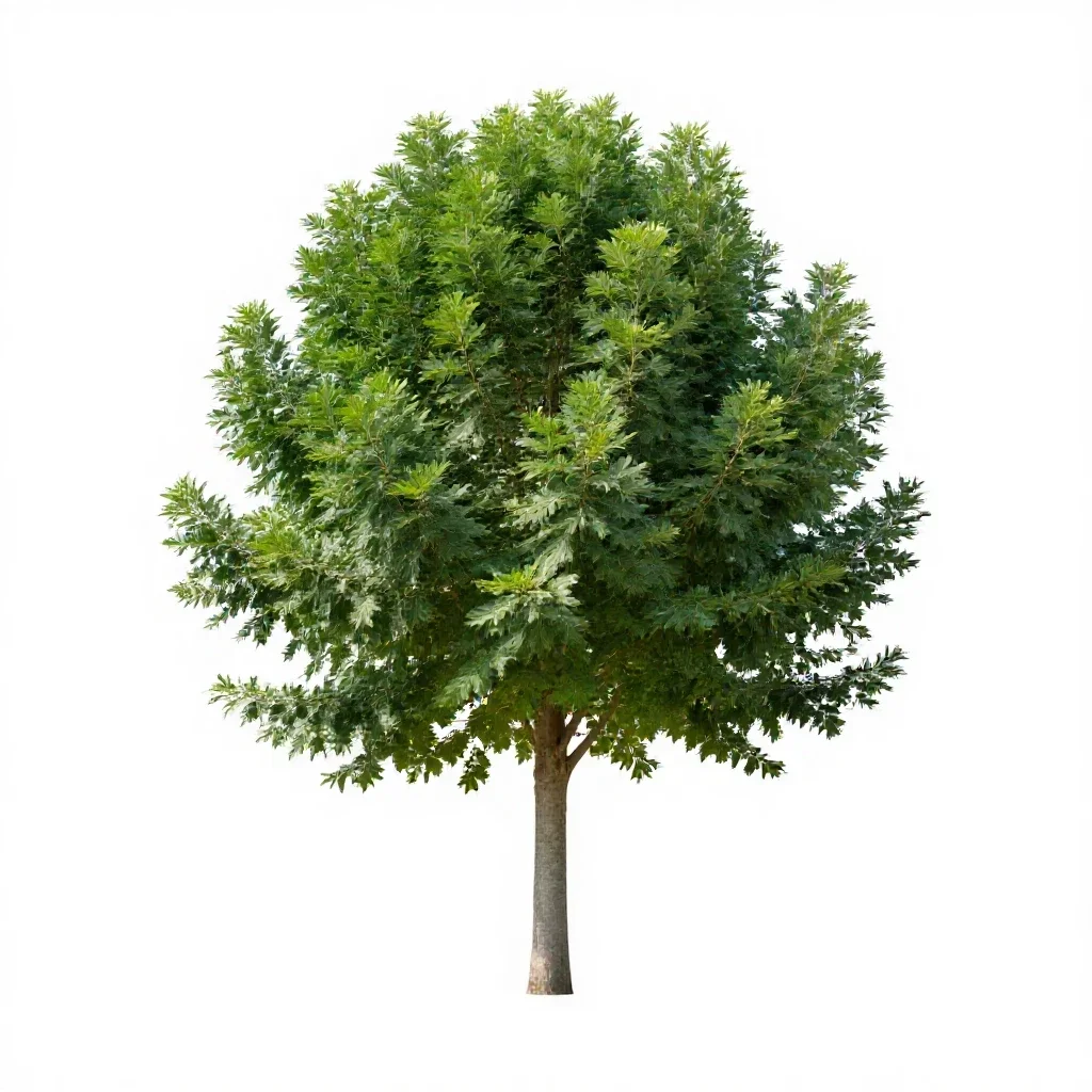 Cabbage tree isolated on a white background
