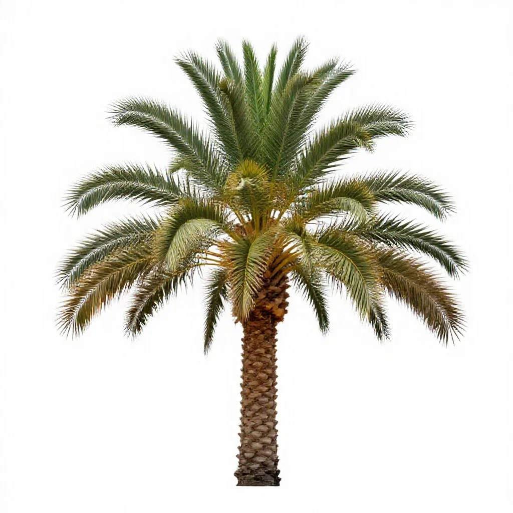 Date palm isolated on a white background