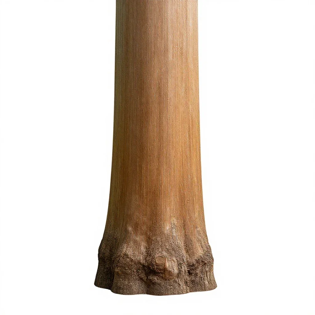 Kauri trunk isolated on a white background