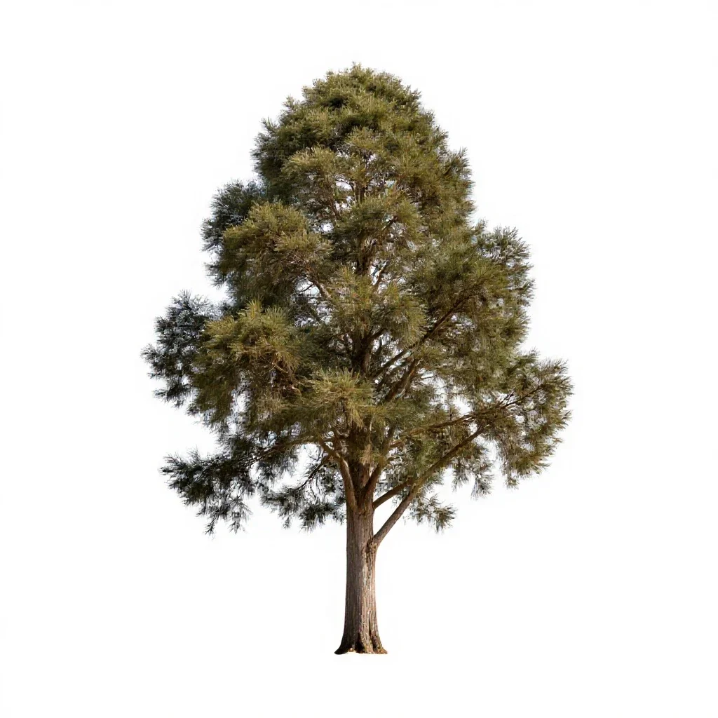 Totara isolated on a white background
