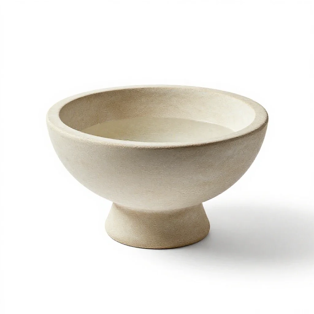 Baptismal font isolated on a white background