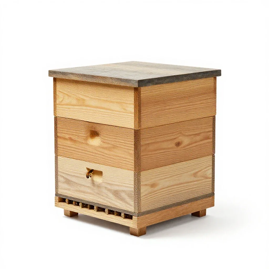 Beehive isolated on a white background