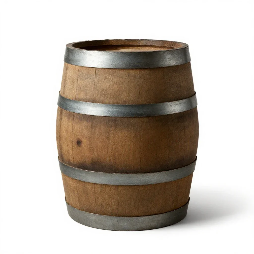 Beer barrel isolated on a white background