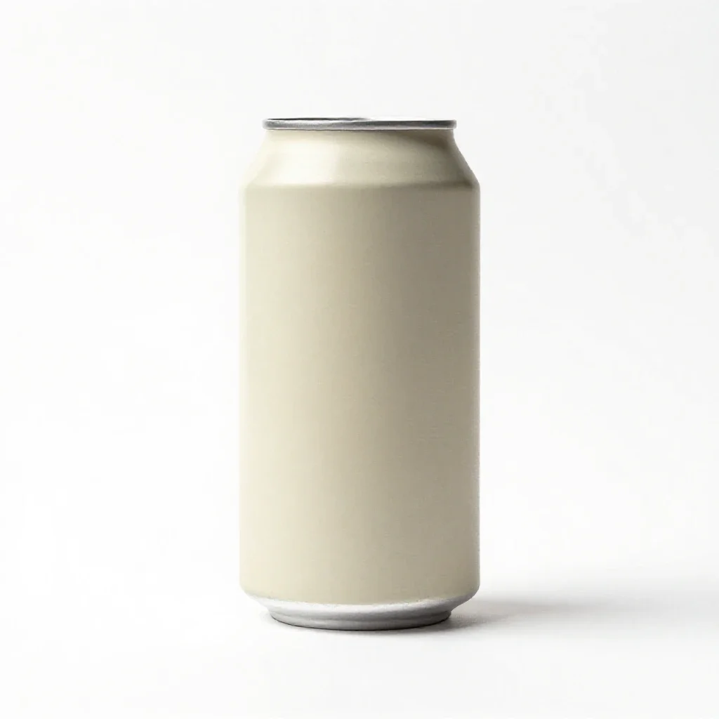 Beer can isolated on a white background