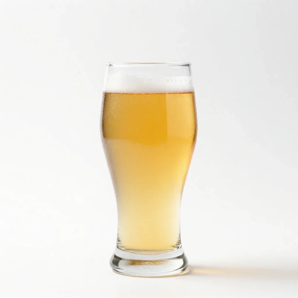Beer glass isolated on a white background
