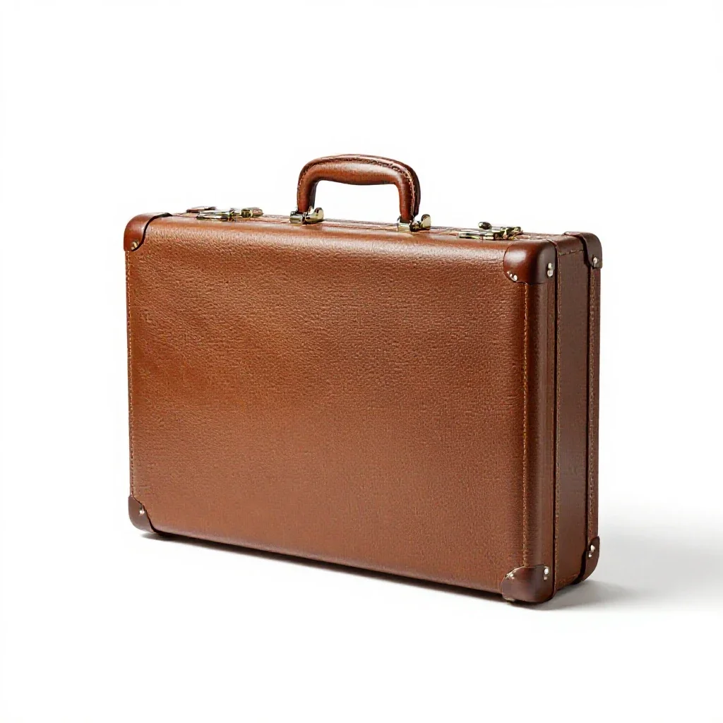 Briefcase isolated on a white background