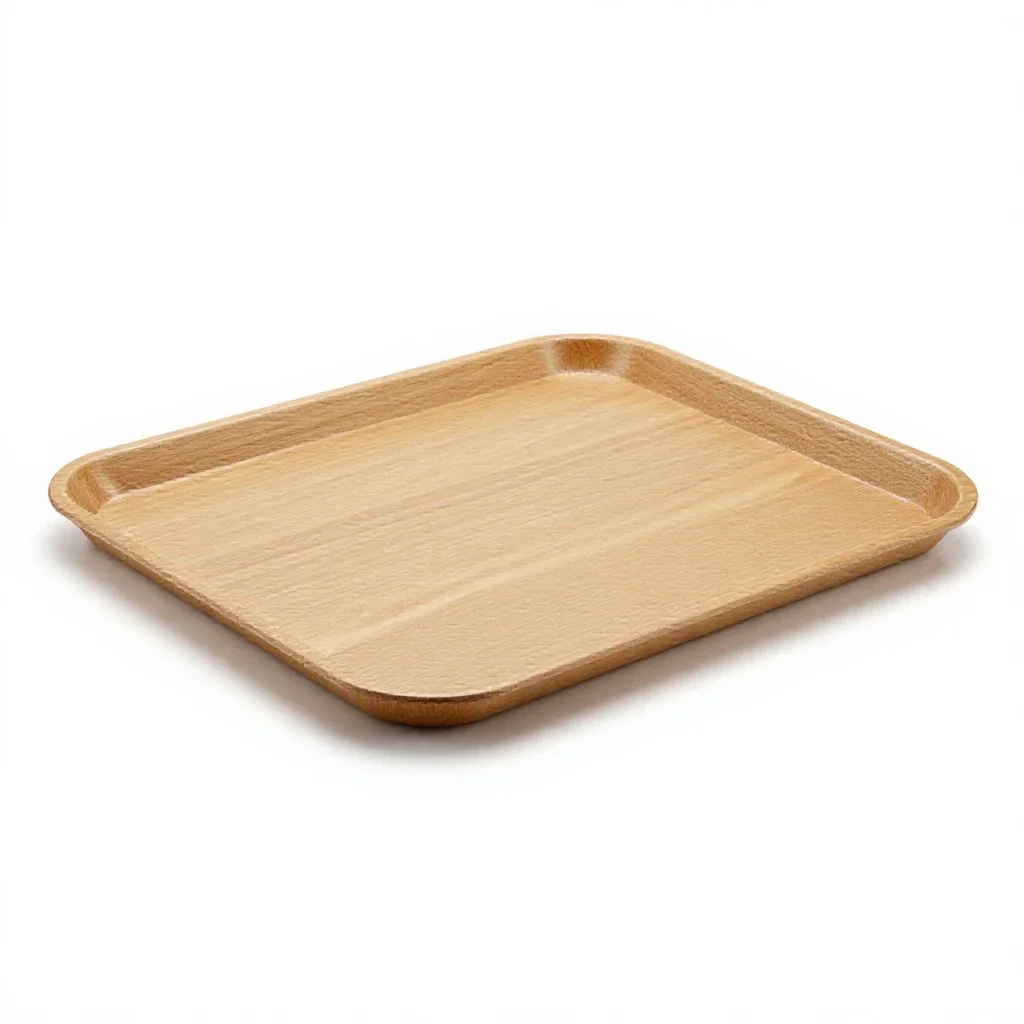 Cafeteria tray isolated on a white background