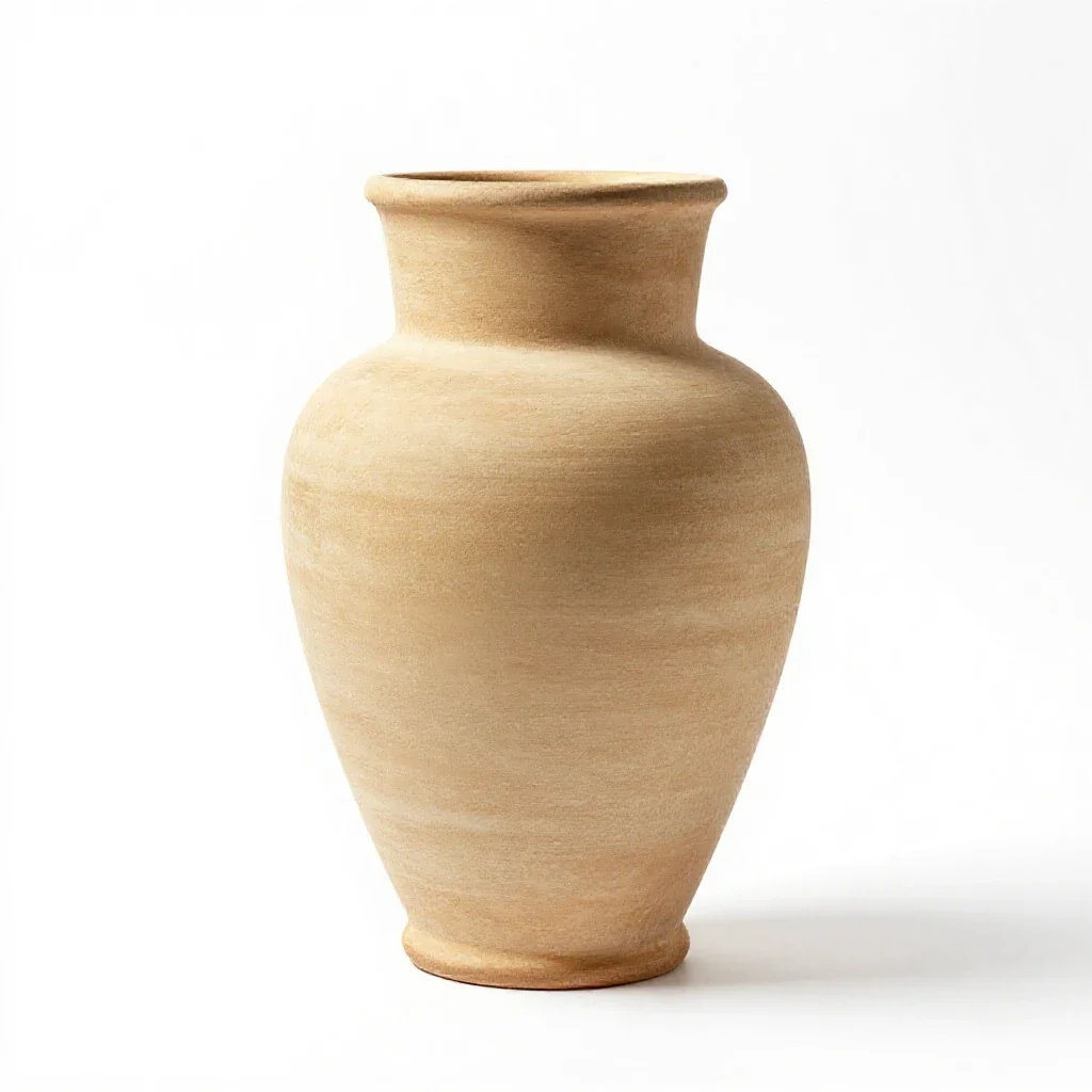 Canopic jar isolated on a white background