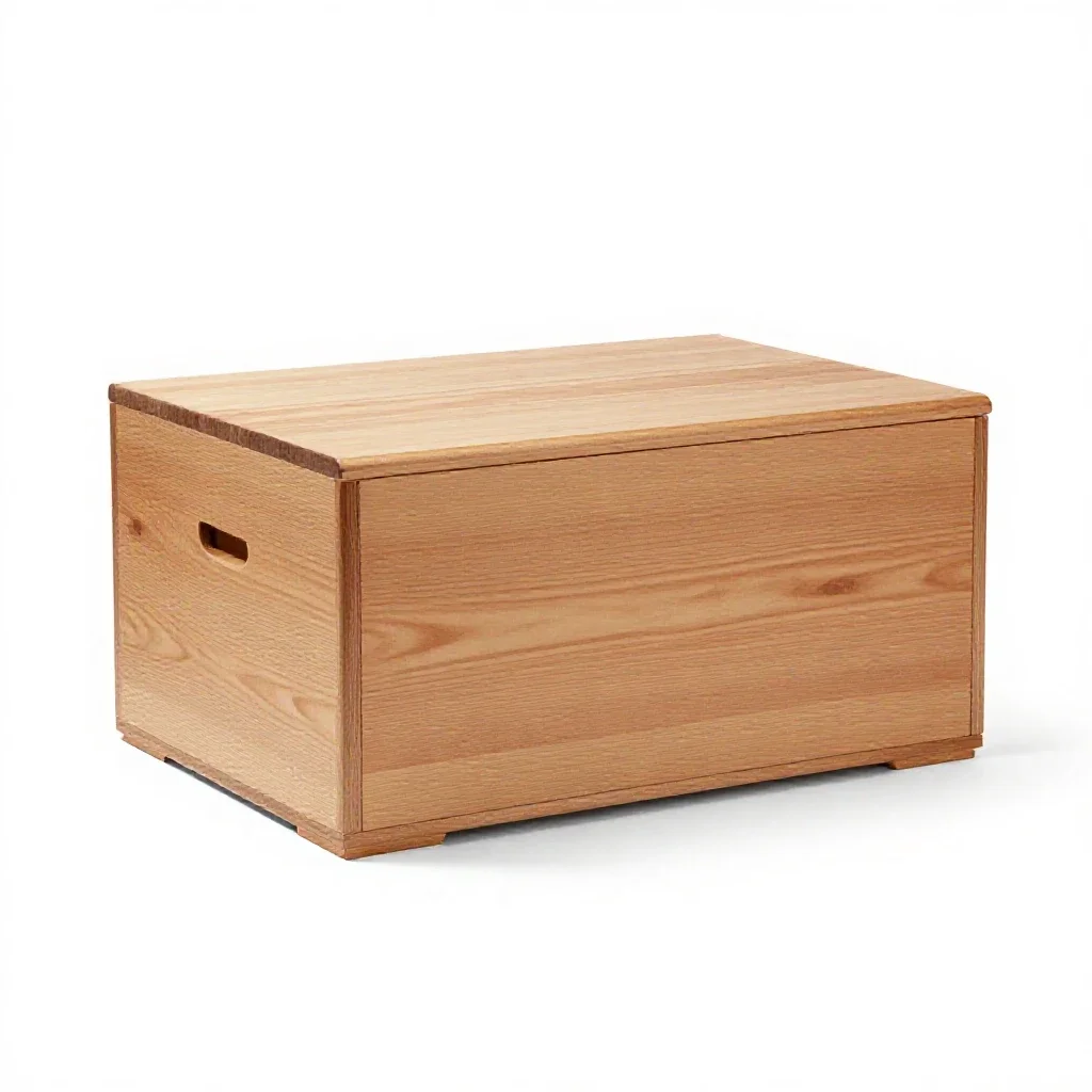 Cedar chest isolated on a white background