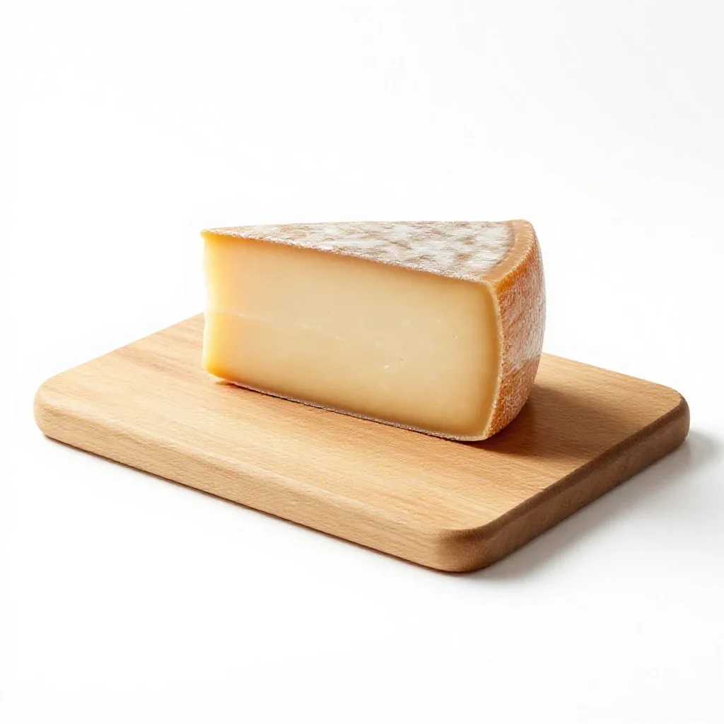 Cheeseboard isolated on a white background