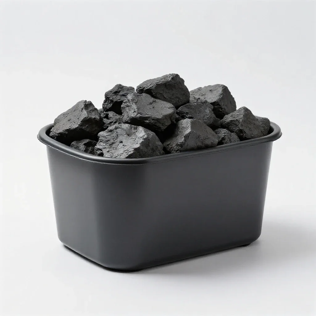 Coalbin isolated on a white background