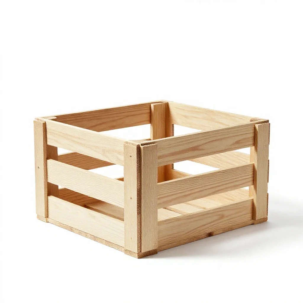 Crate isolated on a white background