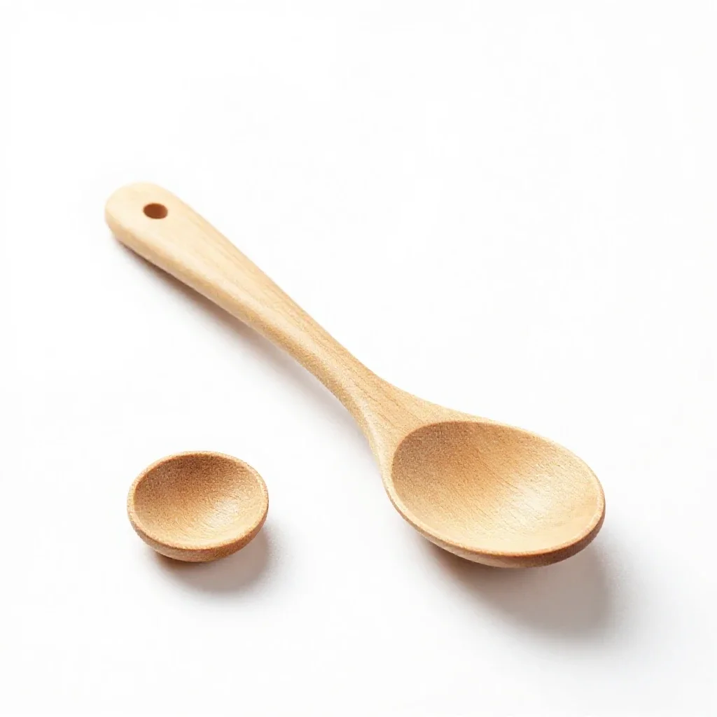 Dessert spoon isolated on a white background