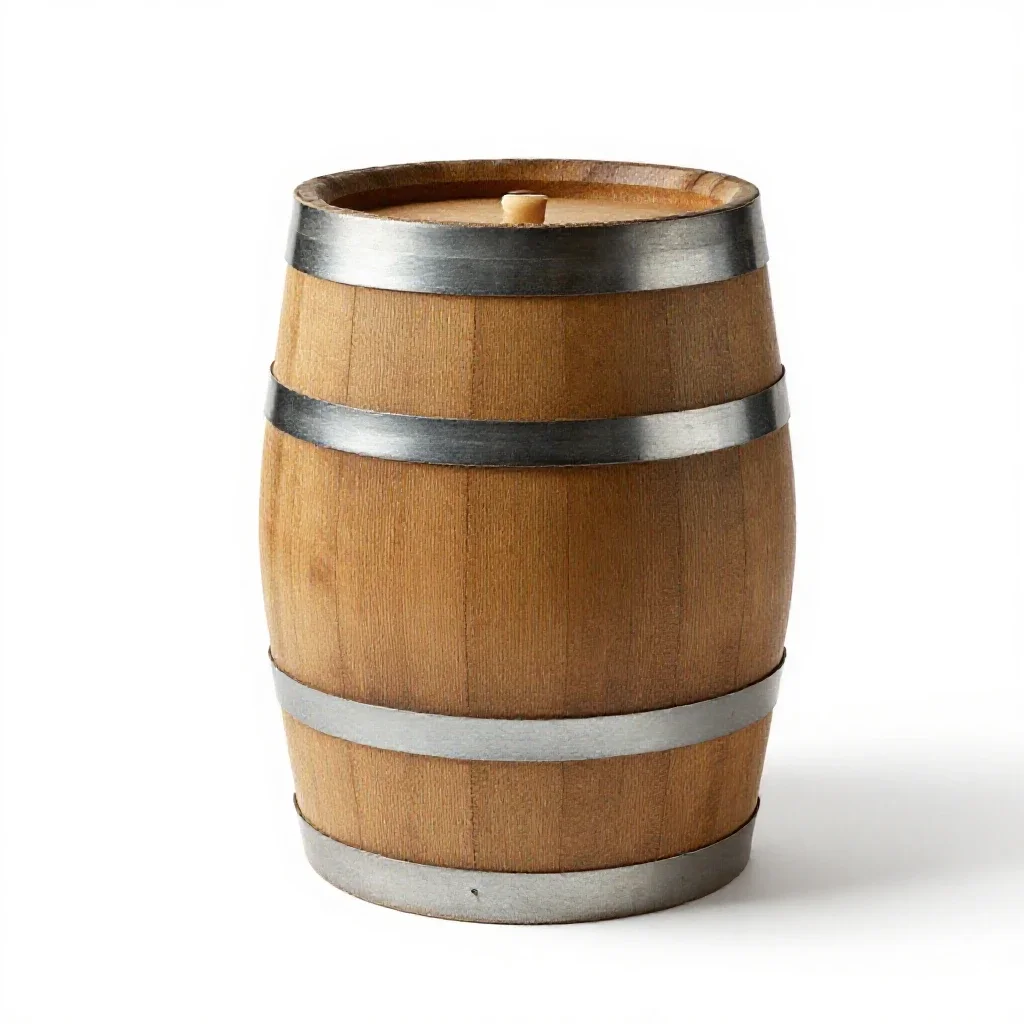 Firkin isolated on a white background