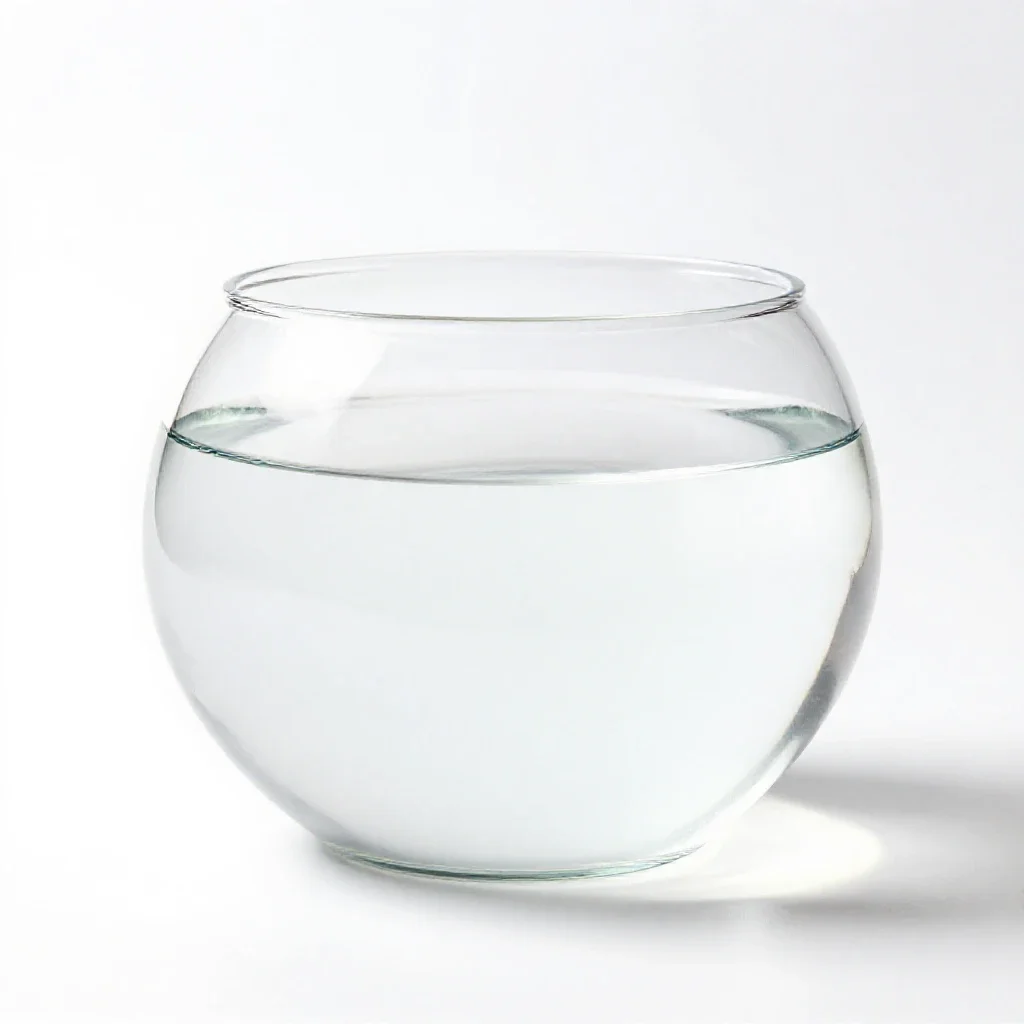 Fishbowl isolated on a white background