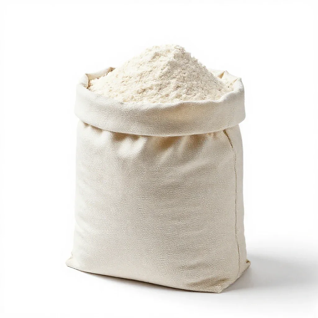 Flour bin isolated on a white background