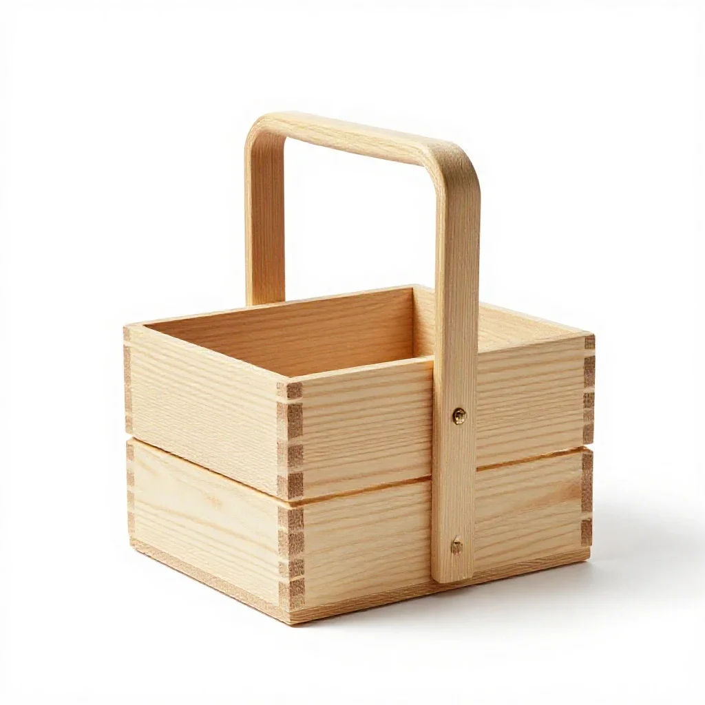 Food hamper isolated on a white background