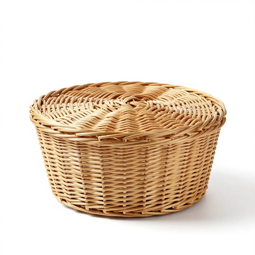 Hamper isolated on a white background