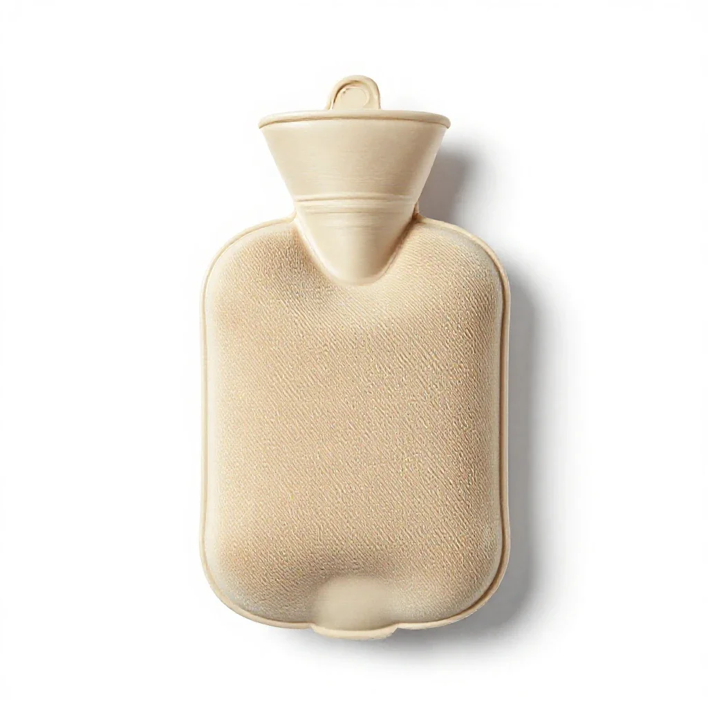 Hot-water bottle isolated on a white background