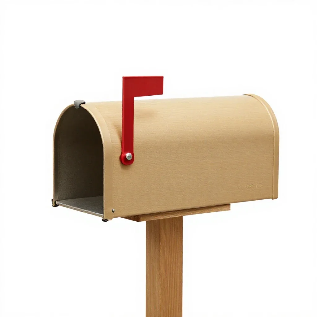 Mailbox isolated on a white background