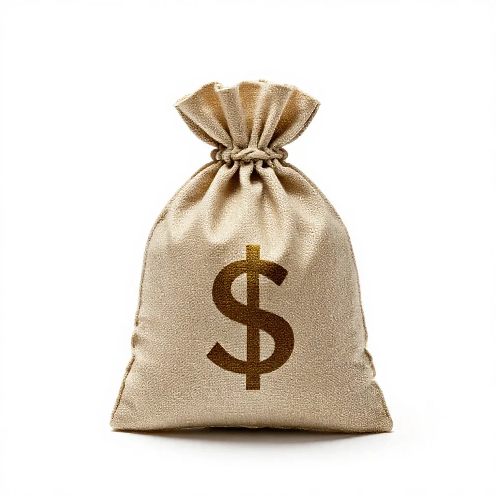 Moneybag isolated on a white background