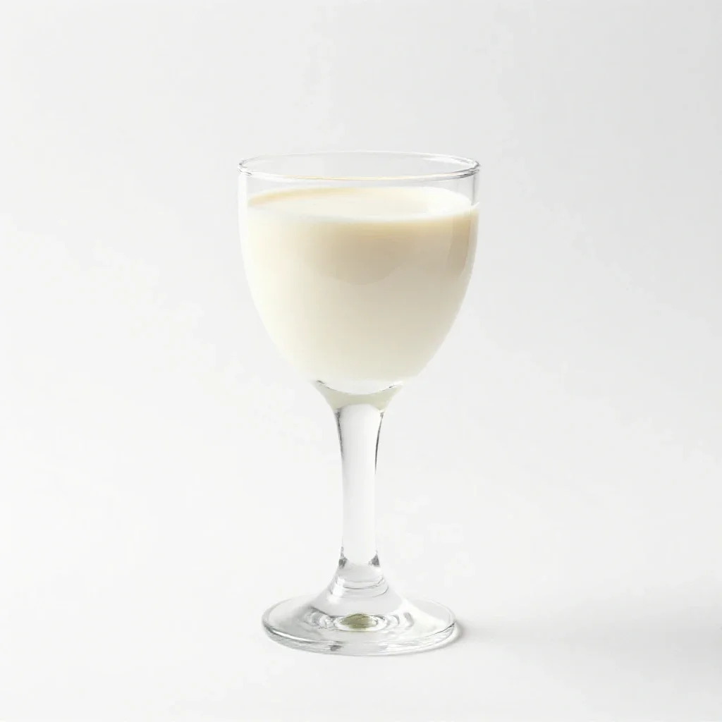 Parfait glass isolated on a white background