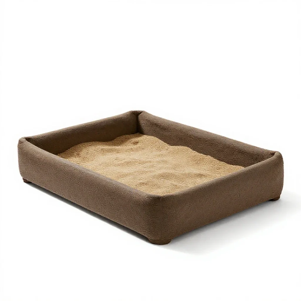 Pig bed isolated on a white background