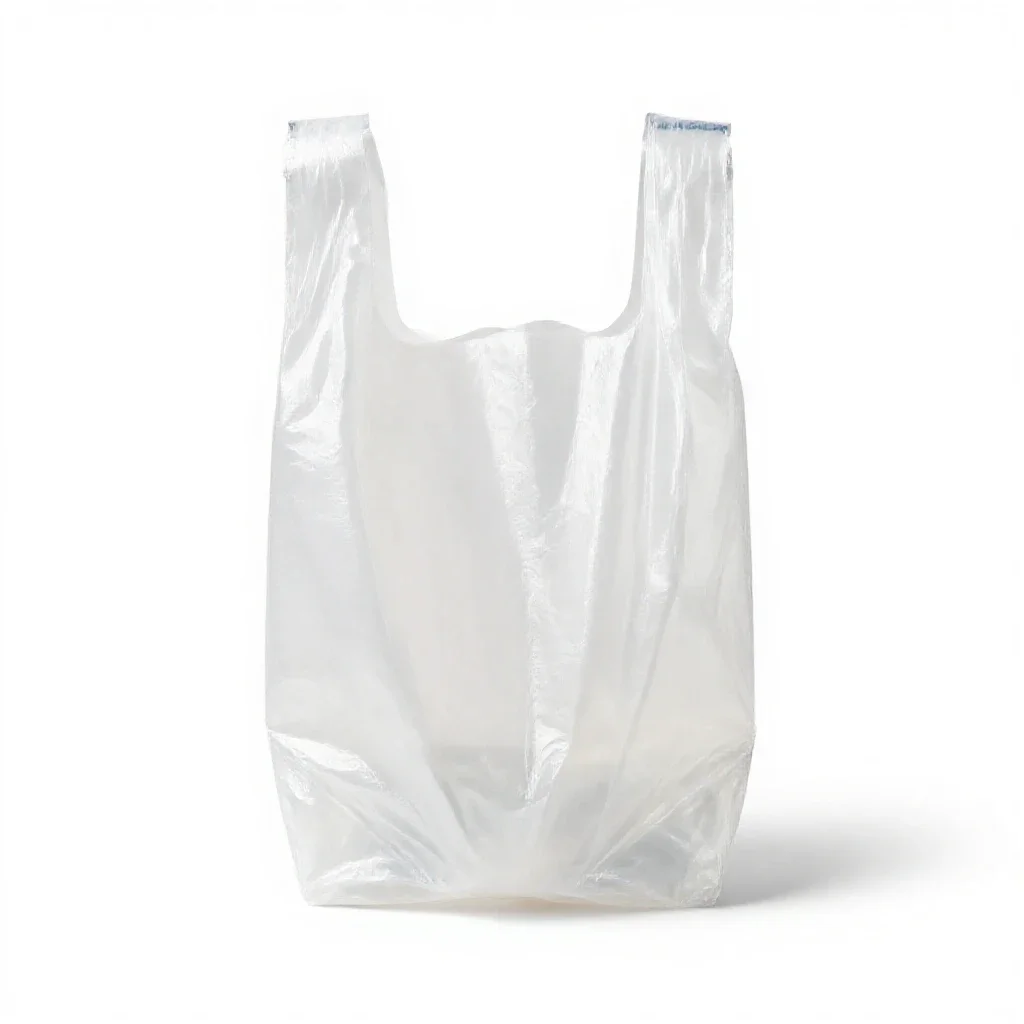 Plastic bag isolated on a white background