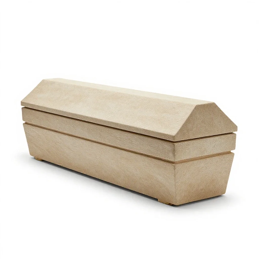 Sarcophagus isolated on a white background