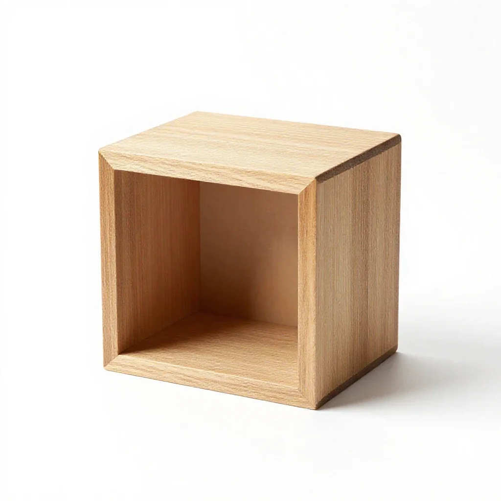 Shadow box isolated on a white background