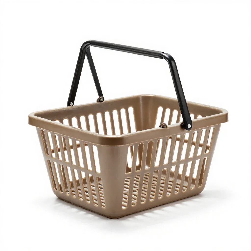Shopping basket isolated on a white background