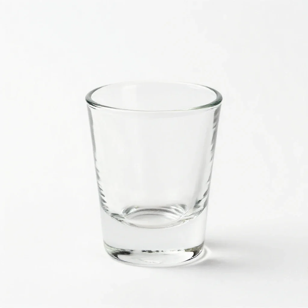 Shot glass isolated on a white background