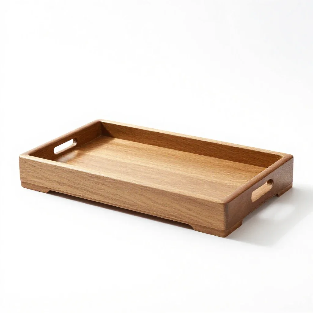 Tea tray isolated on a white background