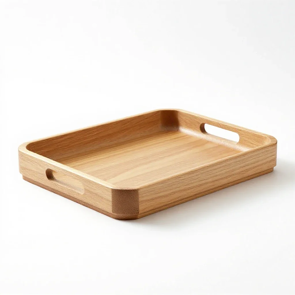 Tray isolated on a white background