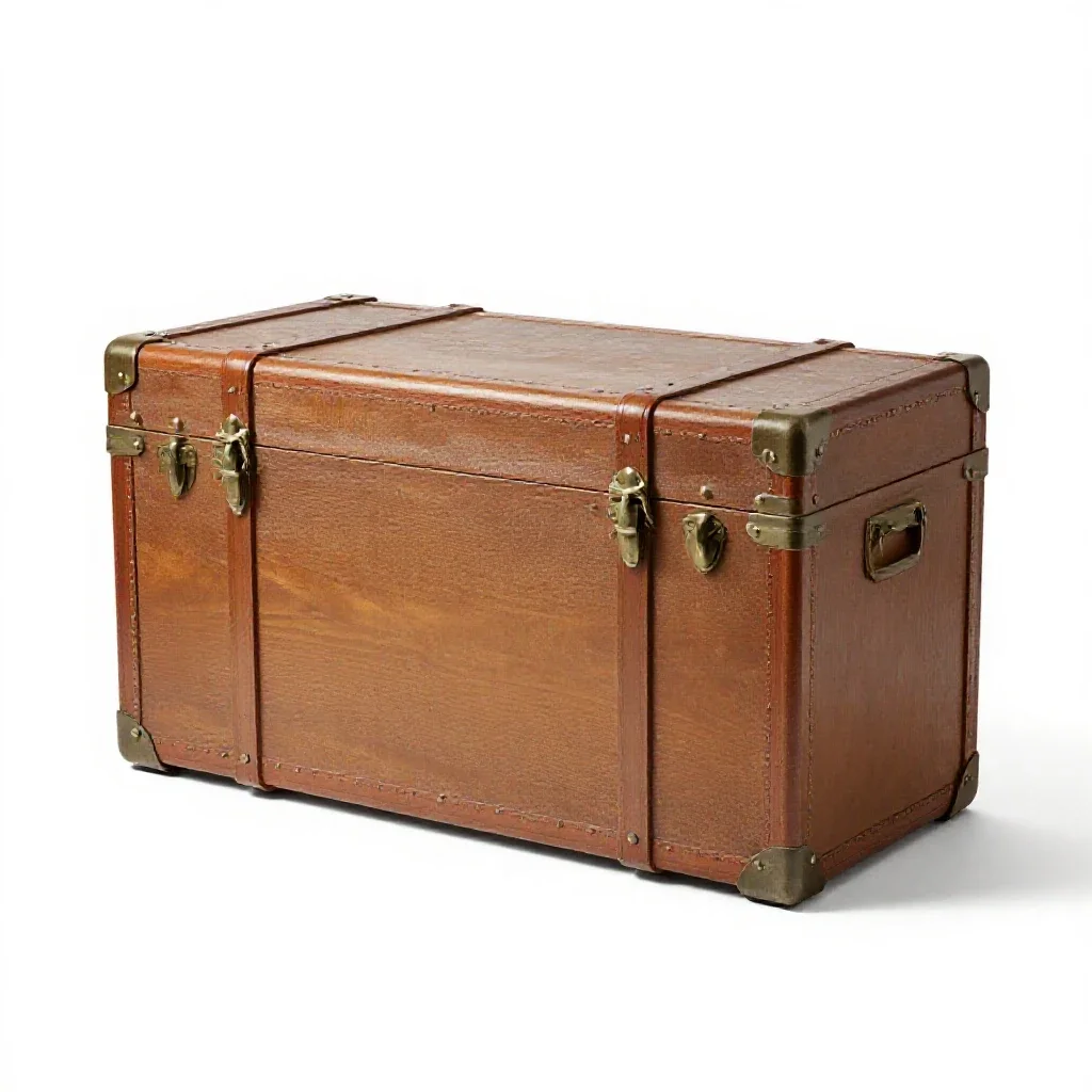 Trunk isolated on a white background