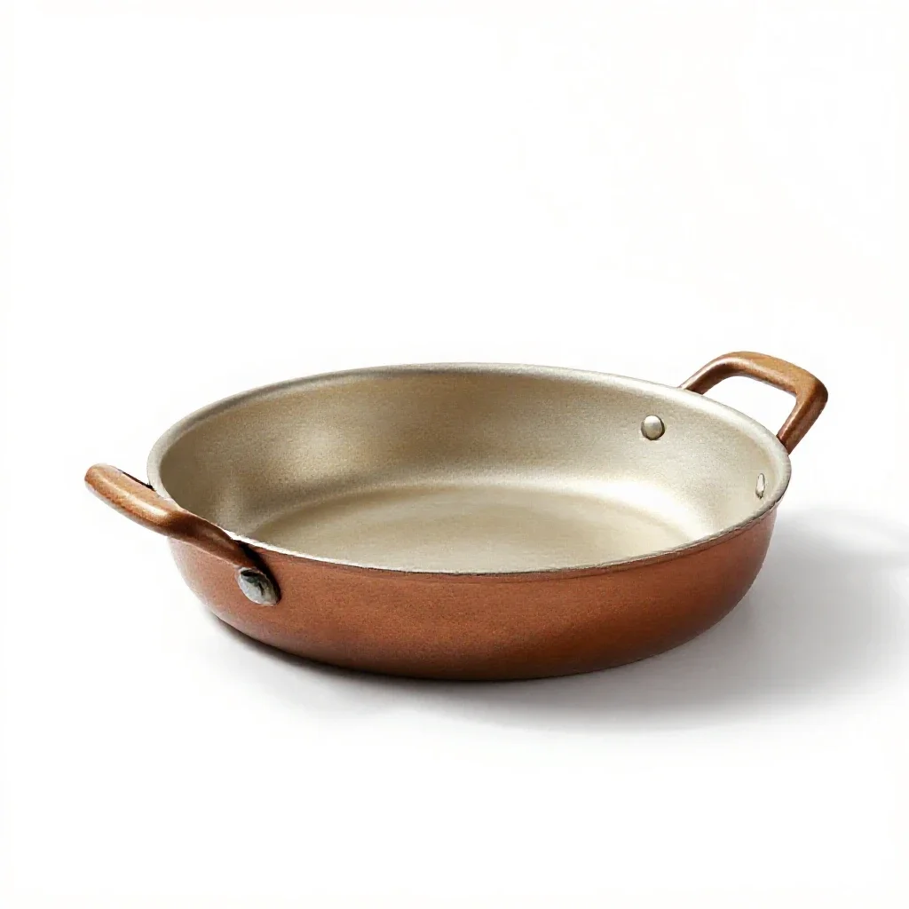 Warming pan isolated on a white background