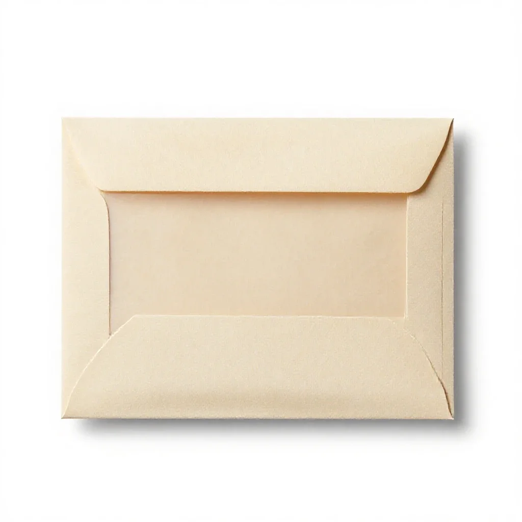 Window envelope isolated on a white background
