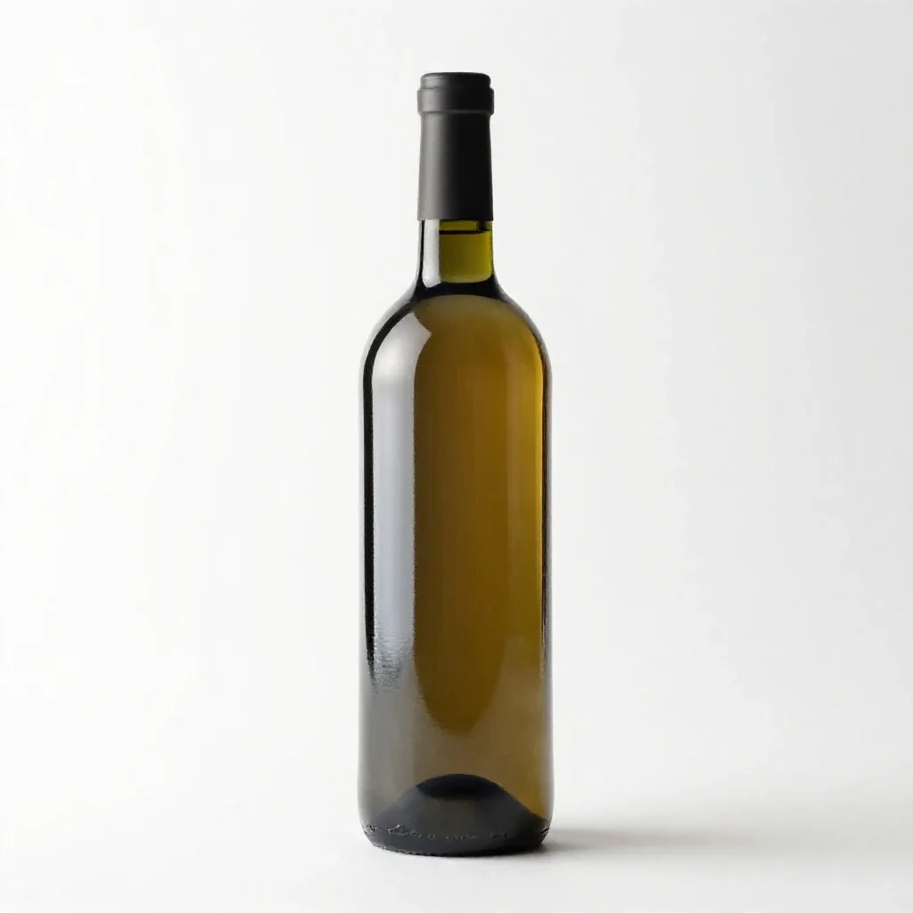 Wine bottle isolated on a white background