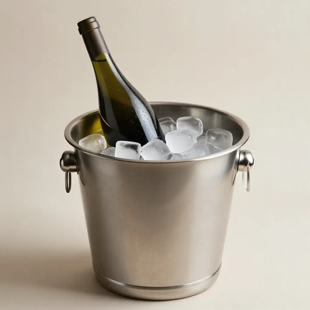 Wine bucket isolated on a white background