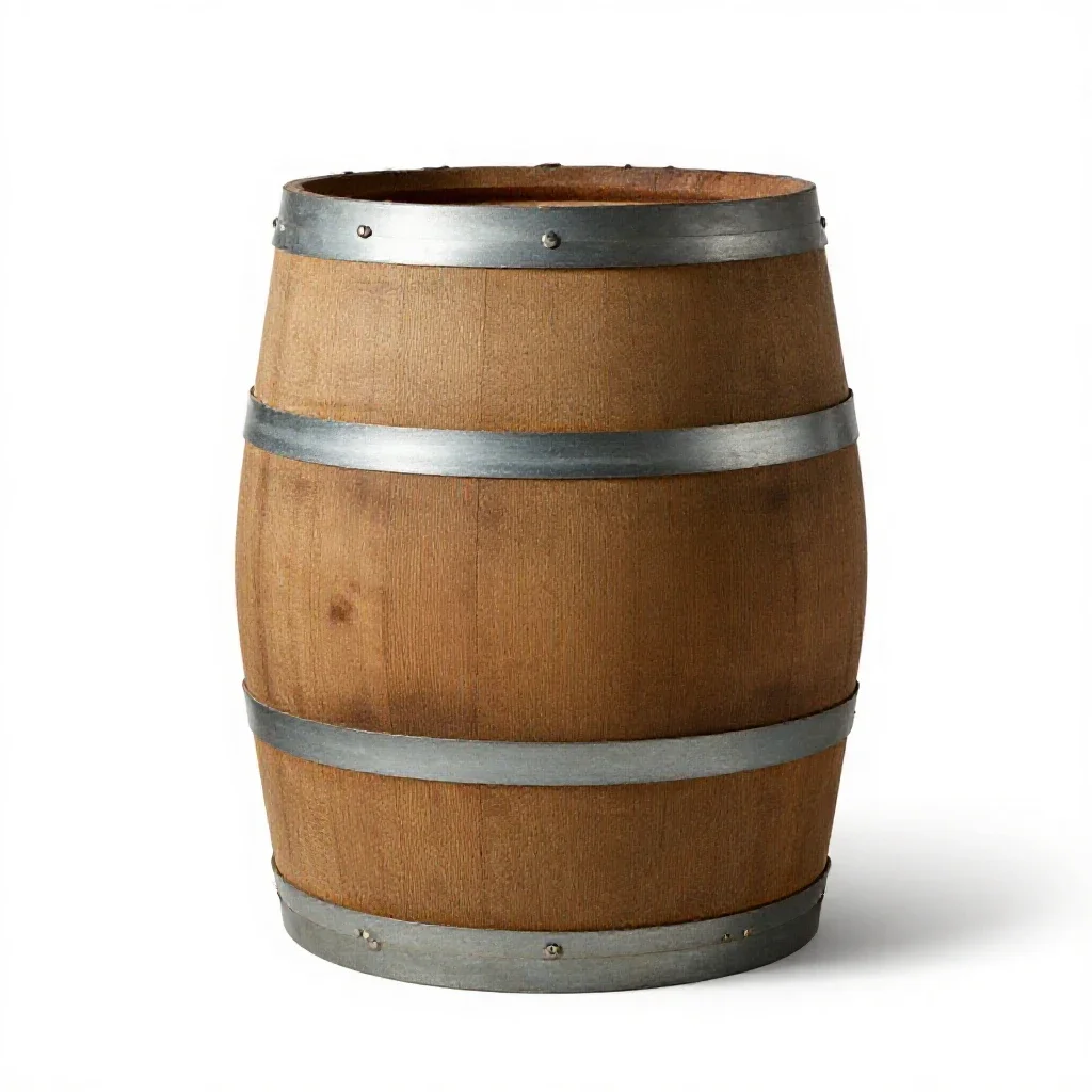 Wine cask isolated on a white background