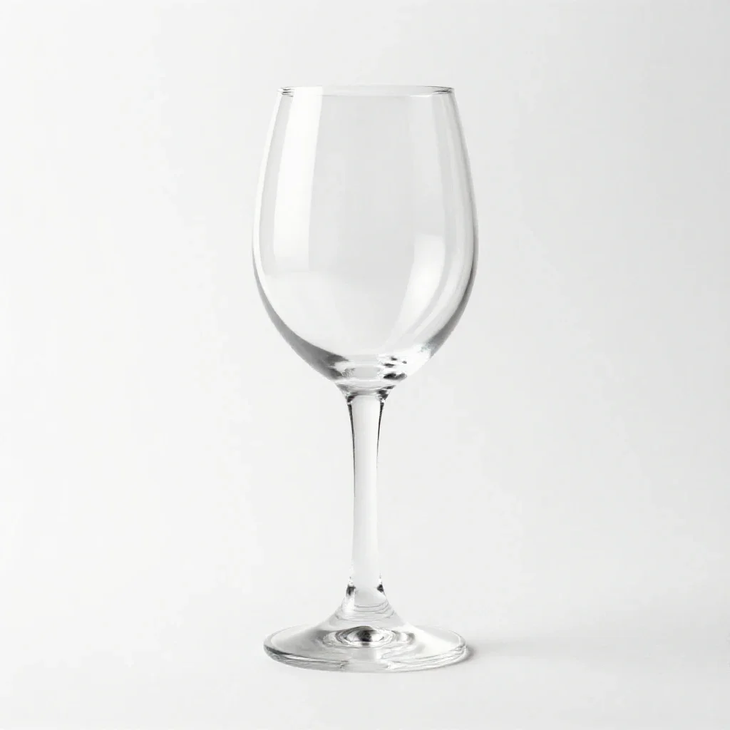 Wineglass isolated on a white background