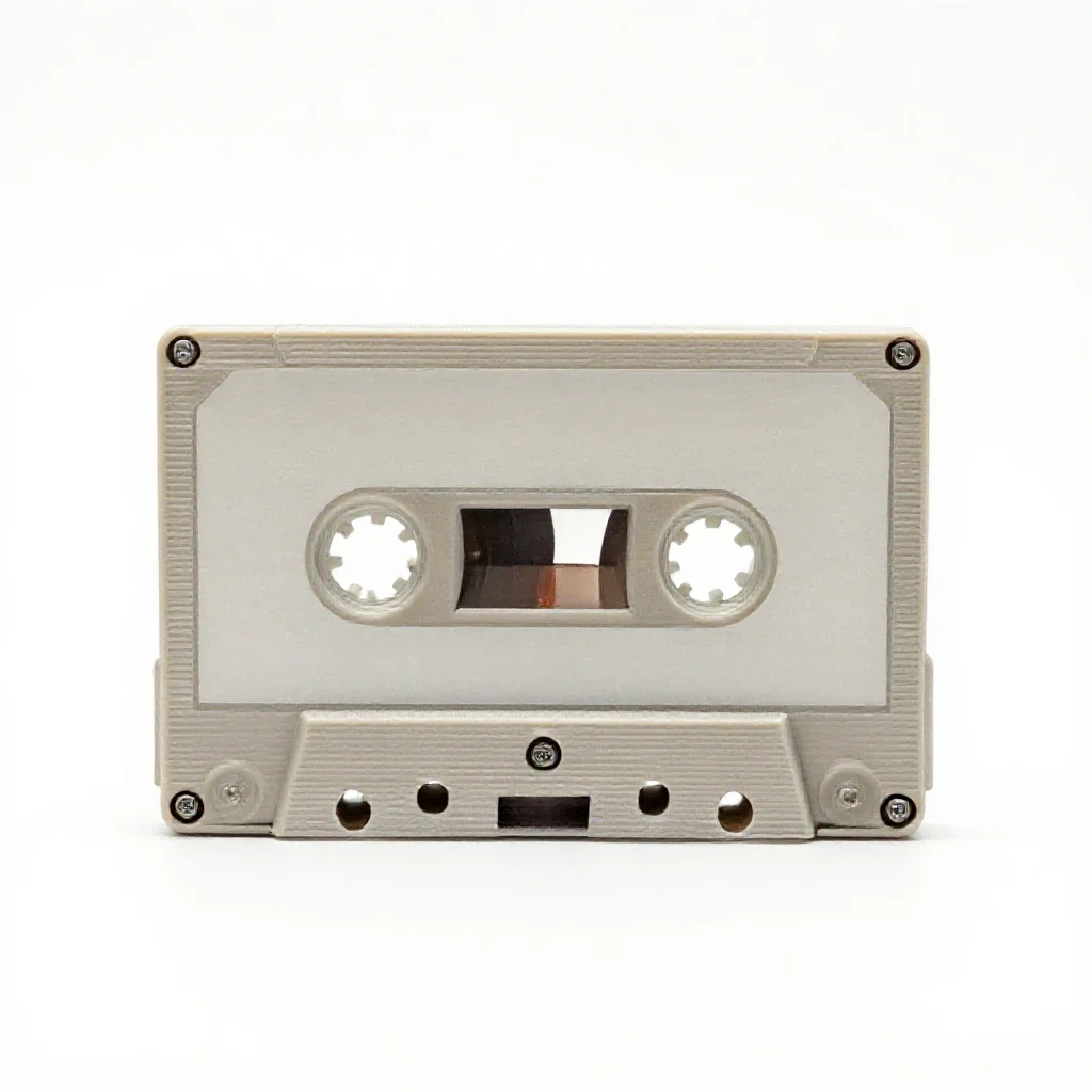 Audiocassette isolated on a white background