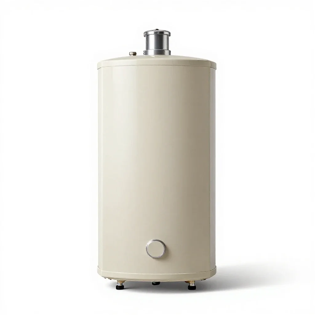 Auxiliary boiler isolated on a white background