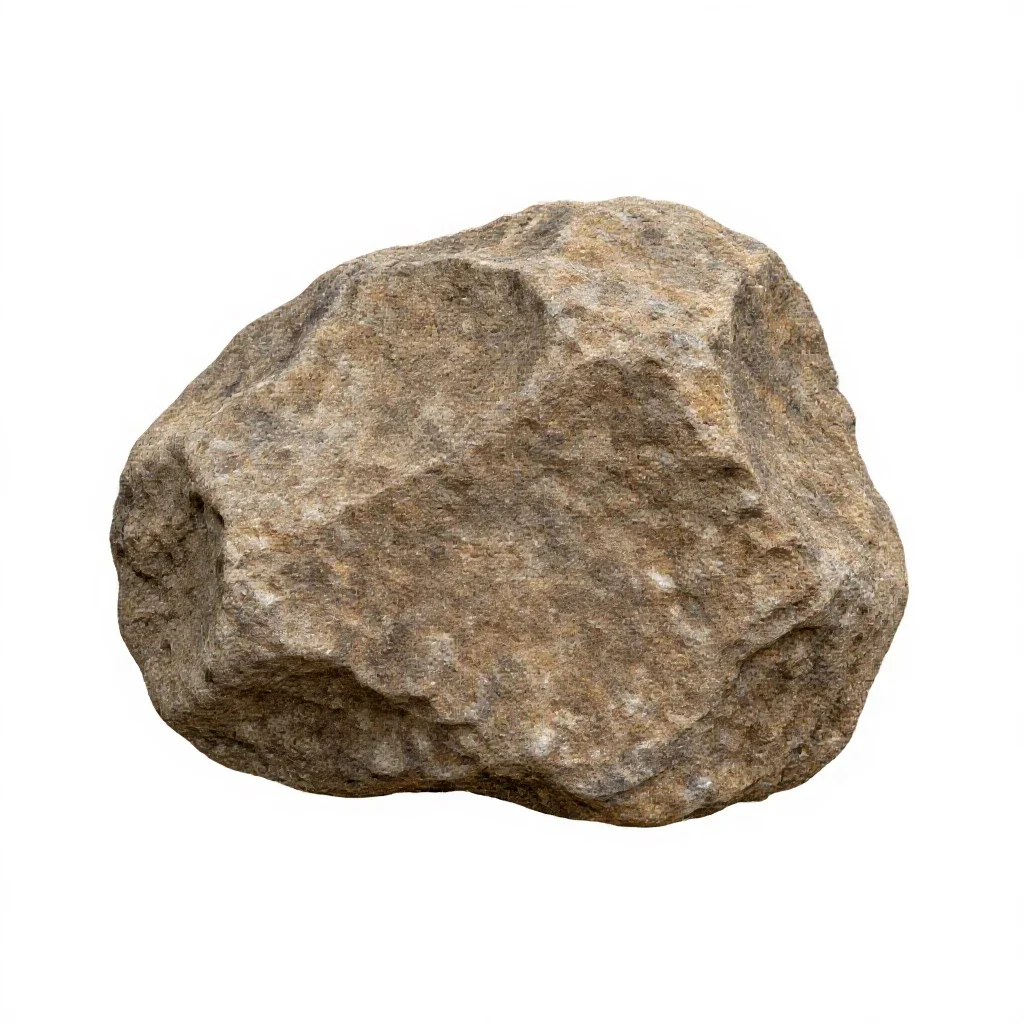 Bedrock isolated on a white background