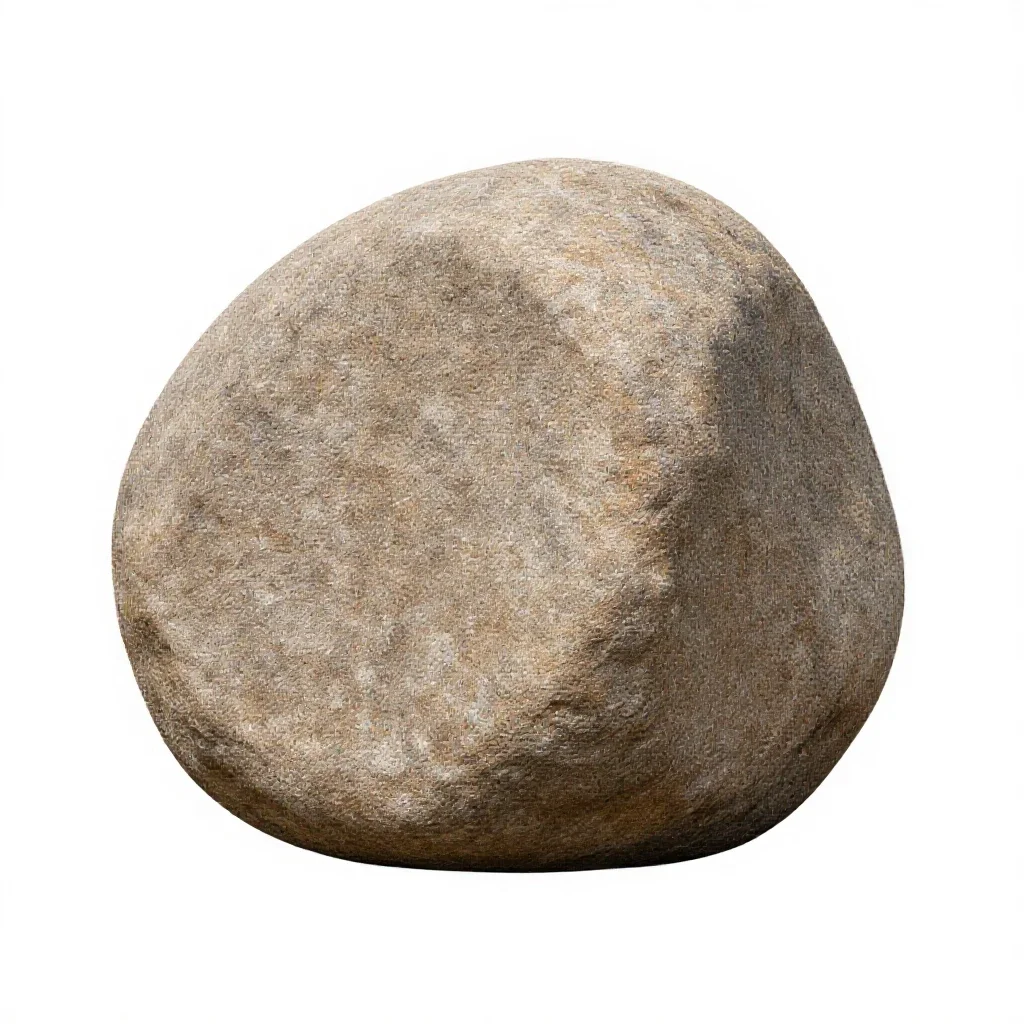 Boulder isolated on a white background