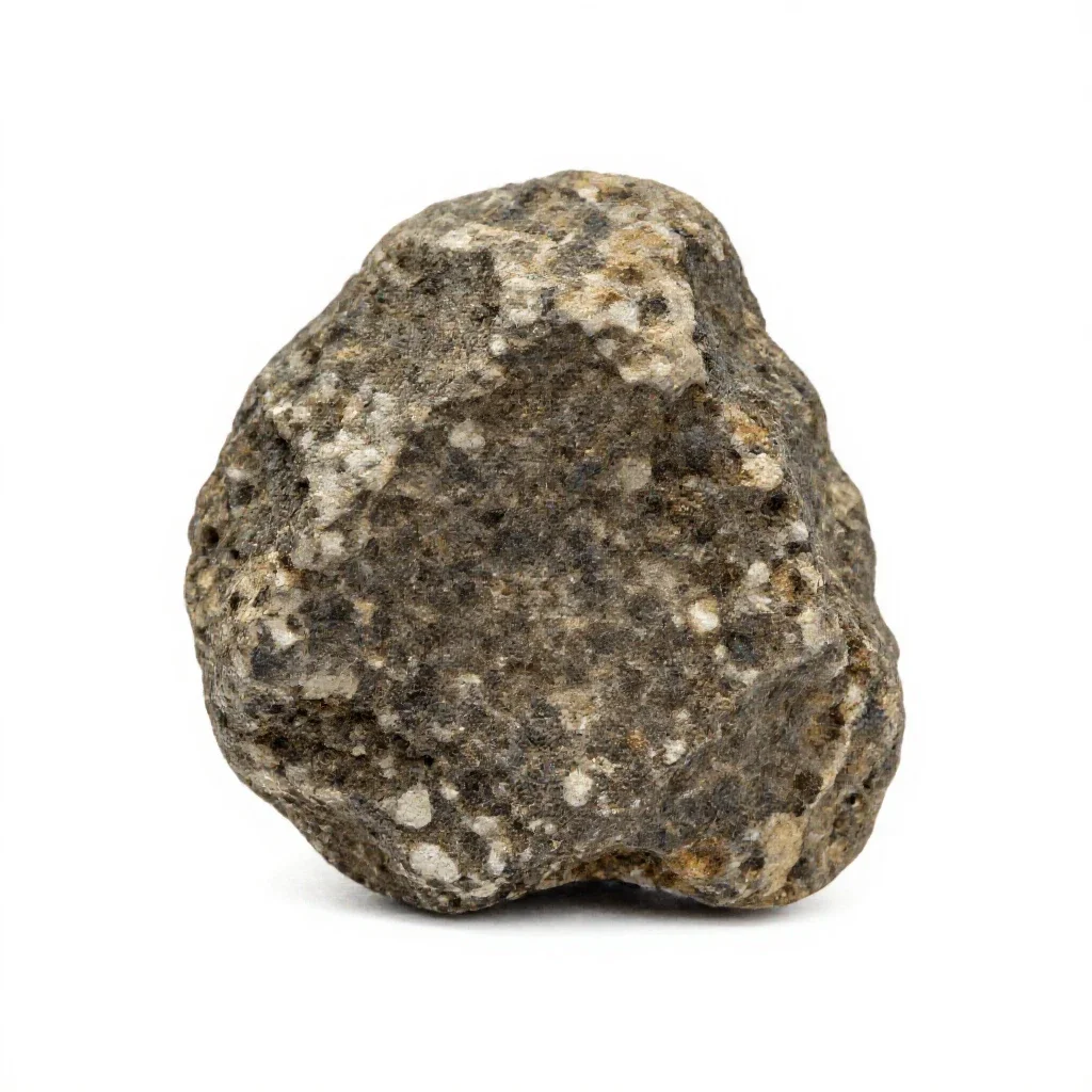Chondrite isolated on a white background