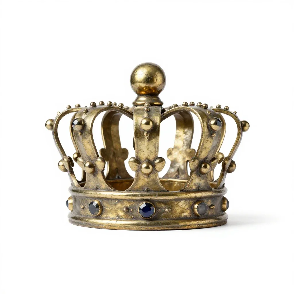 Crown jewel isolated on a white background